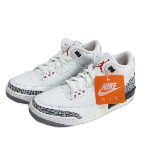 【中古】未使用品 ナイキ NIKE AIR JORDAN 3 RETRO エアジョーダン3 レトロ スニーカー DN3707-100 27.5cm ■GY51