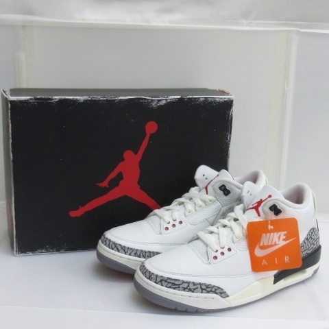 【中古】未使用品 ナイキ NIKE AIR JORDAN 3 RETRO エアジョーダン3 レトロ スニーカー DN3707-100 27.5cm ■GY51