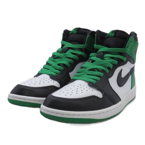 【中古】ナイキ NIKE エア ジョーダン 1 レトロ ハイ OG スニーカー DZ5485-031 ラッキーグリーン 27.5cm ■GY51