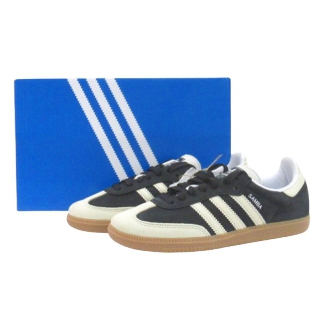 【中古】未使用品 アディダスオリジナルス タグ付き SAMBA OG W サンバ OG W スニーカー IE5836 ブラック US7.5 24.5cm