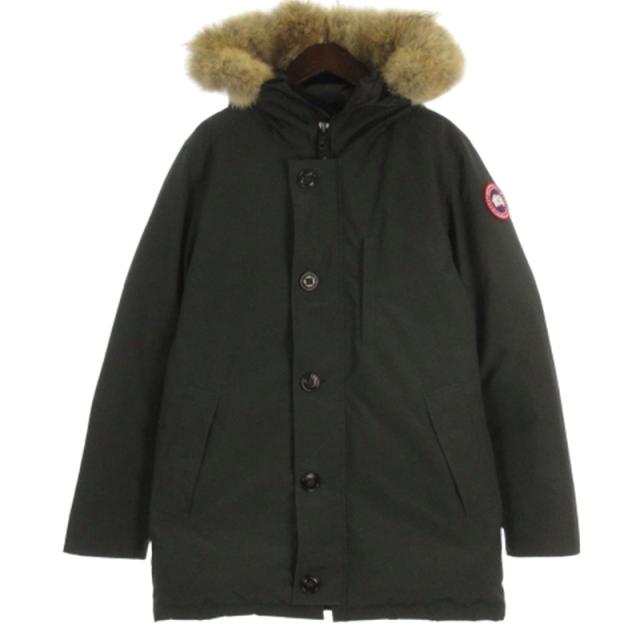 【中古】カナダグース Jasper Parka ジャスパー パーカ ダウンコート ジャケット コヨーテファー 3438JM カーキ L