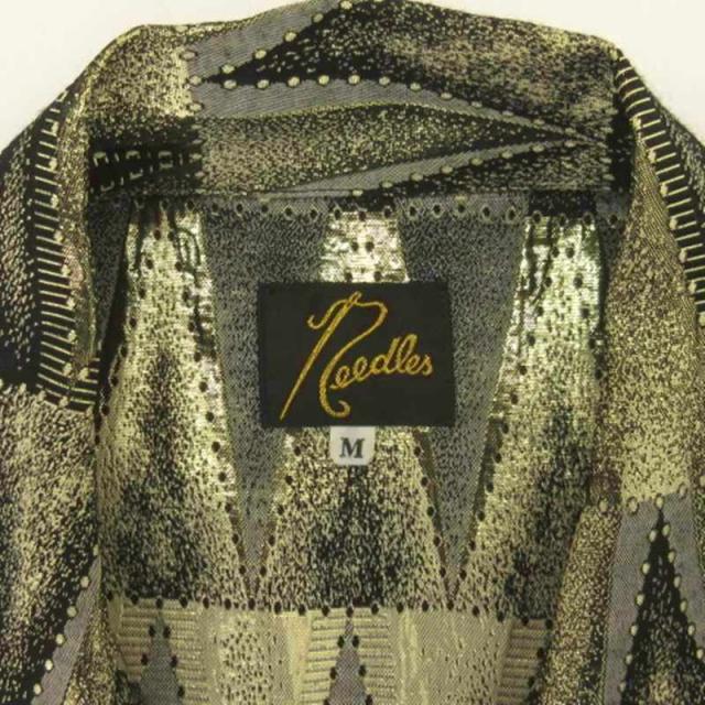 【中古】ニードルス ニードルズ Needles Cabana Shirt Double Weave カバナ シャツ 半袖 総柄 KP104 ゴールドカラー M 中古】ニードルス ニードルズ Needles Cabana Shirt Double Weave