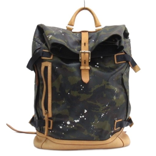 【中古】ジャンティバンティ GENTIL BANDIT バックパック リュックサック カモフラ カーキ系 メンズ