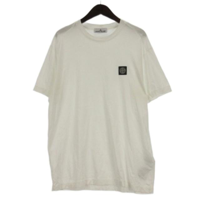 【中古】ストーンアイランド STONE  25SS Tシャツ カットソー 半袖 パッチ K1S152100039 S0013 ホワイト XL