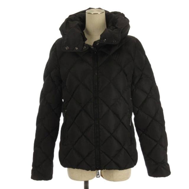 【中古】モンクレール MONCLER BOURG ボーグ ダウンジャケット キルティング A20934685300 ブラック 2 レディース