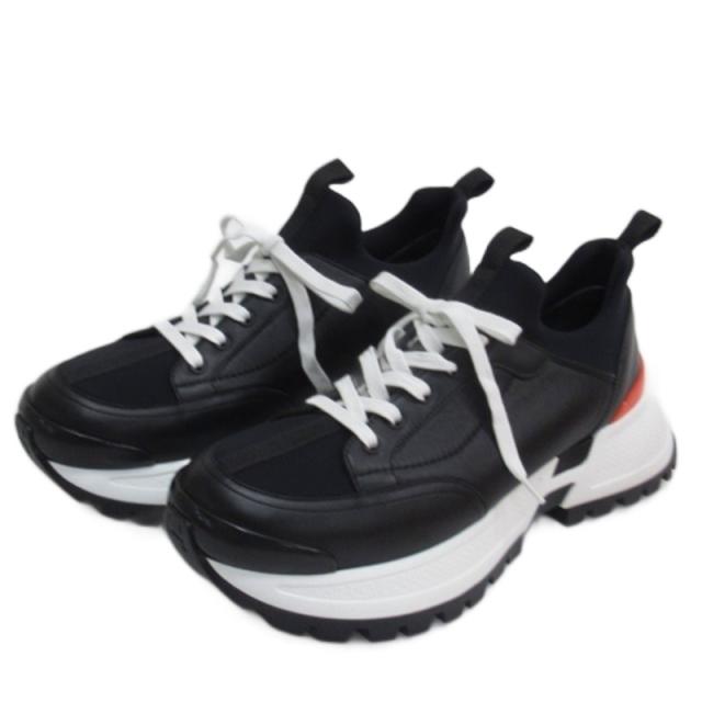 【中古】エルメス HERMES JUMPY ジャンピー  スニーカー イタリア製 ブラック 42.5 27.5cm ☆AA★ メンズ