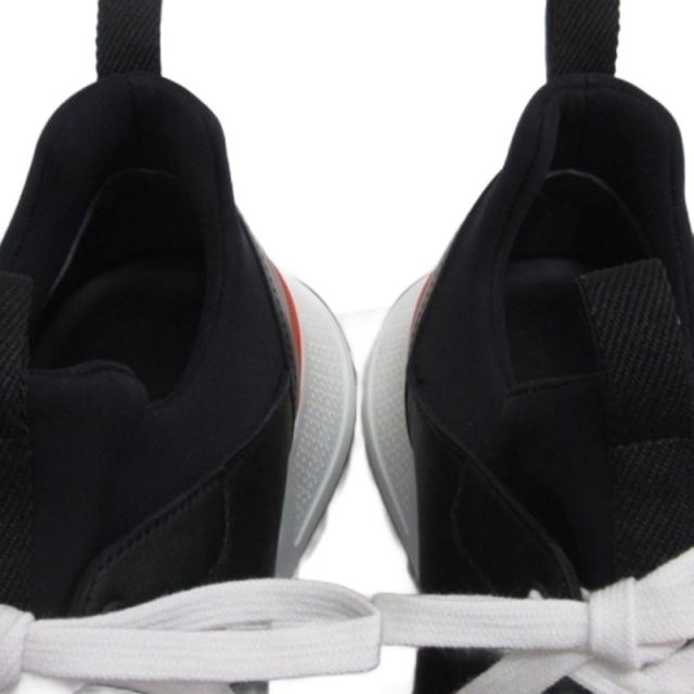 【中古】エルメス HERMES JUMPY ジャンピー  スニーカー イタリア製 ブラック 42.5 27.5cm ☆AA★ メンズ