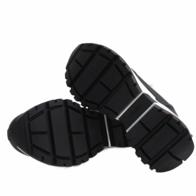 【中古】エルメス HERMES JUMPY ジャンピー  スニーカー イタリア製 ブラック 42.5 27.5cm ☆AA★ メンズ