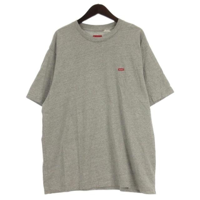 【中古】シュプリーム SUPREME スモールボックス ロゴ Tシャツ カットソー 半袖 グレー XL ☆AA★ メンズ