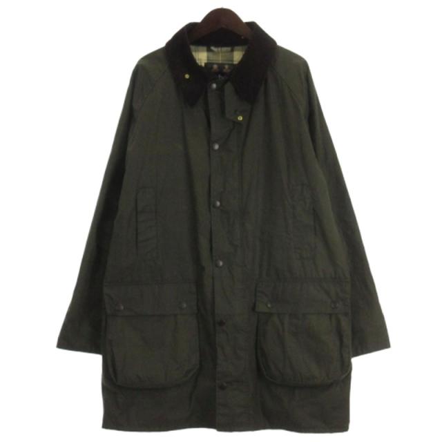 【中古】バブアー Barbour LIGHTWEIGHT GAMEFAIR ライトウェイト コート 裏地チェック 222MWX2132 カーキ 44 メンズ