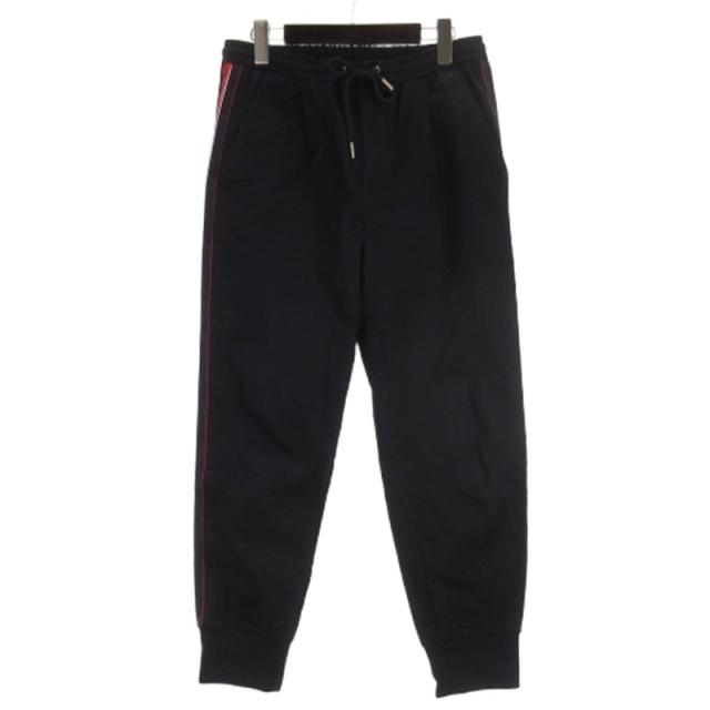 【中古】モンクレール MONCLER PANTALONE サイドライン トラック パンツ ロゴ H10912A00032 ネイビー 44 メンズ