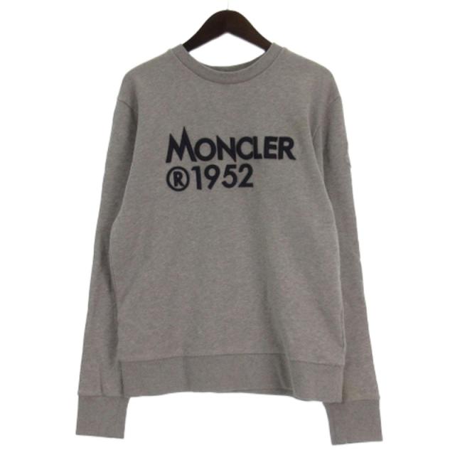 【中古】モンクレール MONCLER MAGLIA GIROCOLLO マグリア ロゴ トレーナー スウェット 刺繍 G20928G00014 グレー M