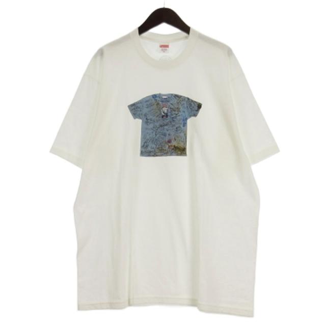 【中古】シュプリーム 30周年 ファースト Tシャツ カットソー 半袖 プリント USA製 ホワイト XL ☆AA★ メンズ