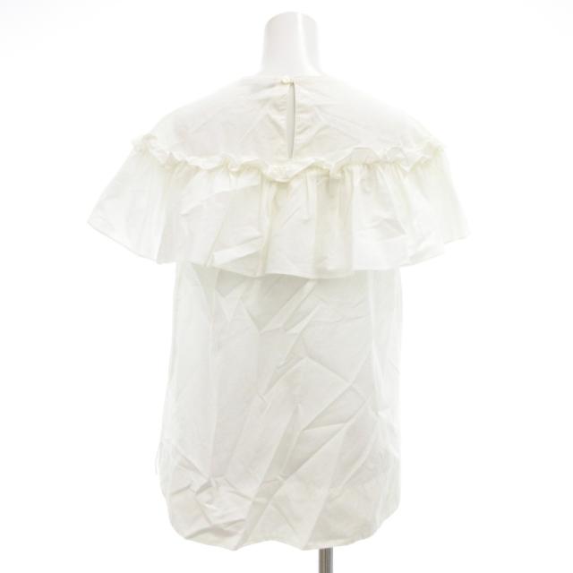 【中古】ドゥロワー Drawer ブラウス シャツ 36 白 ホワイト フリル /JS レディース