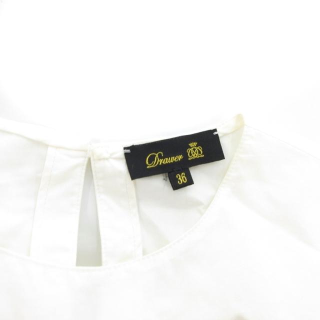 【中古】ドゥロワー Drawer ブラウス シャツ 36 白 ホワイト フリル /JS レディース