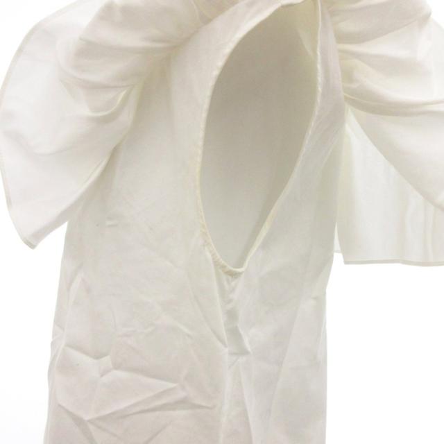 【中古】ドゥロワー Drawer ブラウス シャツ 36 白 ホワイト フリル /JS レディース