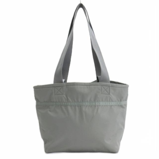 【中古】レスポートサック LesportSAC TWO HANDLE ZIP TOTE ナイロン ジップ トートバッグ グレー レディース