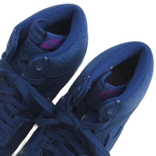 【中古】ナイキ ジョーダン エアシップ デニム スニーカー FJ2848-400 インディゴブルー US7.5 24.5cm レディース