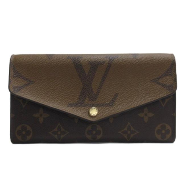 【中古】ルイヴィトン LOUIS VUITTON ポルトフォイユ サラ モノグラムジャイアント リバース 長財布 M80726 ☆AA★ レディース