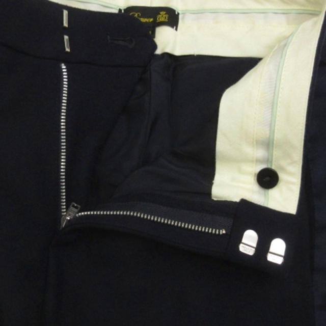 【中古】ドゥロワー Drawer フラノライン テーパードパンツ 6514-236-0866 ウール ネイビー 34  レディース 中古】ドゥロワー Drawer フラノライン テーパードパンツ 6514-236