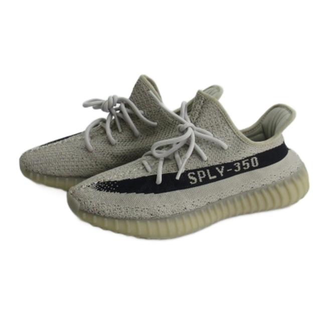 【中古】アディダスオリジナルス イージー ブースト350V2 スニーカー HP7870 ホワイト US9.5 27.5cm ☆AA★ メンズ