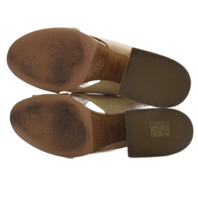 【中古】メゾンマルジェラ 22 Maison Margiela 22 サンダル ウェッジソール レザー ベージュ系 37 24cm レディース_5