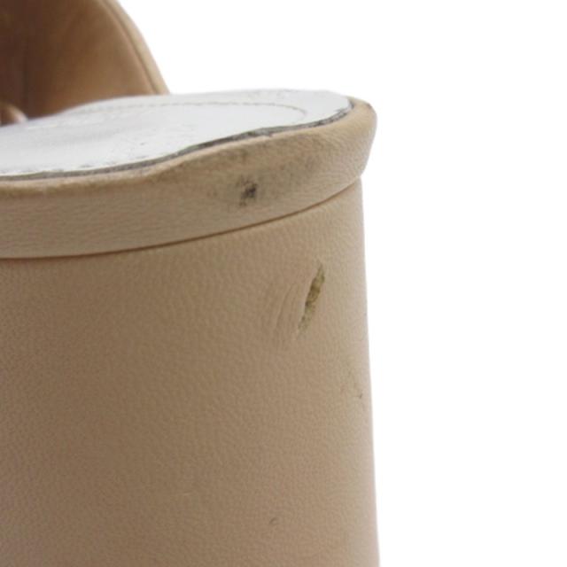 【中古】メゾンマルジェラ 22 Maison Margiela 22 サンダル ウェッジソール レザー ベージュ系 37 24cm レディース_7