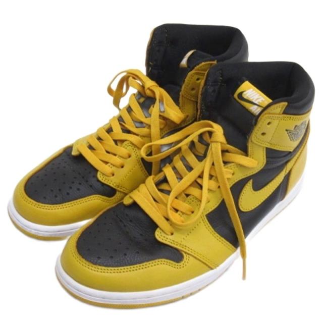 【中古】ナイキ NIKE Air Jordan 1 High OG エアジョーダン1 スニーカー 555088-701 イエロー 28.5cm メンズ