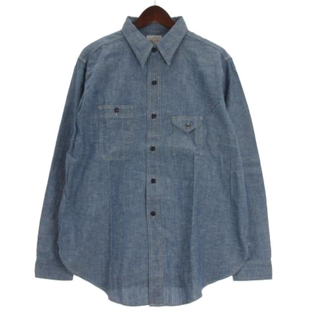 【中古】ビッグヤンク MOONLOID別注 1935 ORIGINAL CHAMBRAY シャンブレーシャツ 長袖 600-000-02 ブルー 16 1/2