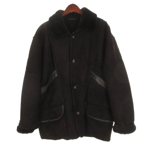 【中古】シェビニオン CHEVIGNON ムートンコート ブラック L 251208E アウター メンズ