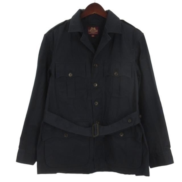 【中古】ウイルス&ガイガー Willis& Australian Bush Jacket サファリジャケット 114-03-0863 ネイビー 38