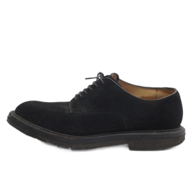 【中古】オールデン ALDEN プレーントゥ レースアップ シューズ 英国製 5346 ブラック 7.5 25.5cm メンズ