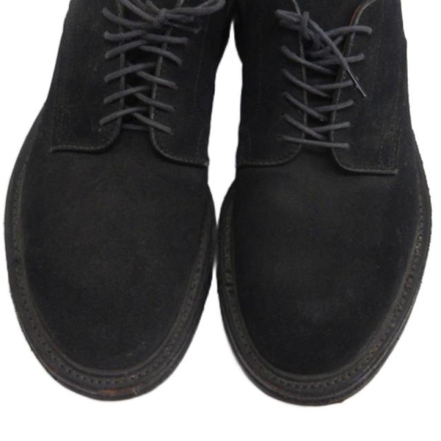 【中古】オールデン ALDEN プレーントゥ レースアップ シューズ 英国製 5346 ブラック 7.5 25.5cm メンズ