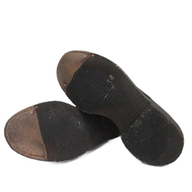 【中古】オールデン ALDEN プレーントゥ レースアップ シューズ 英国製 5346 ブラック 7.5 25.5cm メンズ