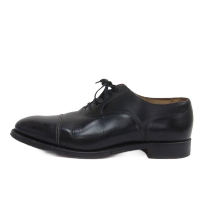 【中古】アルフレッド サージェント Alfred Sargent ストレートチップ レースアップ シューズ レザー ブラック 7 25.5