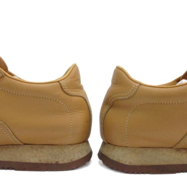 【中古】エルメス HERMES クイック スニーカー レザー ブラウン 36.5 23.5cm ジャンク レディース