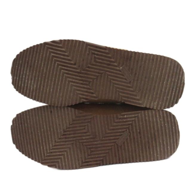 【中古】エルメス HERMES クイック スニーカー レザー ブラウン 36.5 23.5cm ジャンク レディース