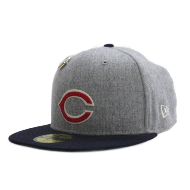【中古】ニューエラ 59FIFTY DAY Memorial Collection シンシナティ キャップ 帽子 ピンバッジ付き 7 3/8 58.7cm