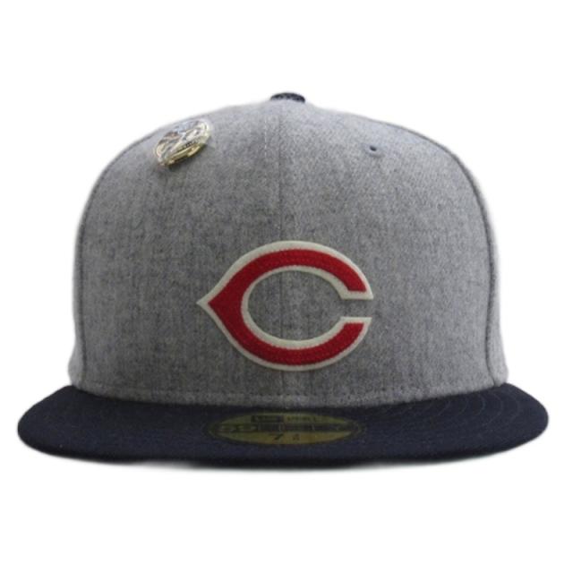 【中古】ニューエラ 59FIFTY DAY Memorial Collection シンシナティ キャップ 帽子 ピンバッジ付き 7 3/8 58.7cm