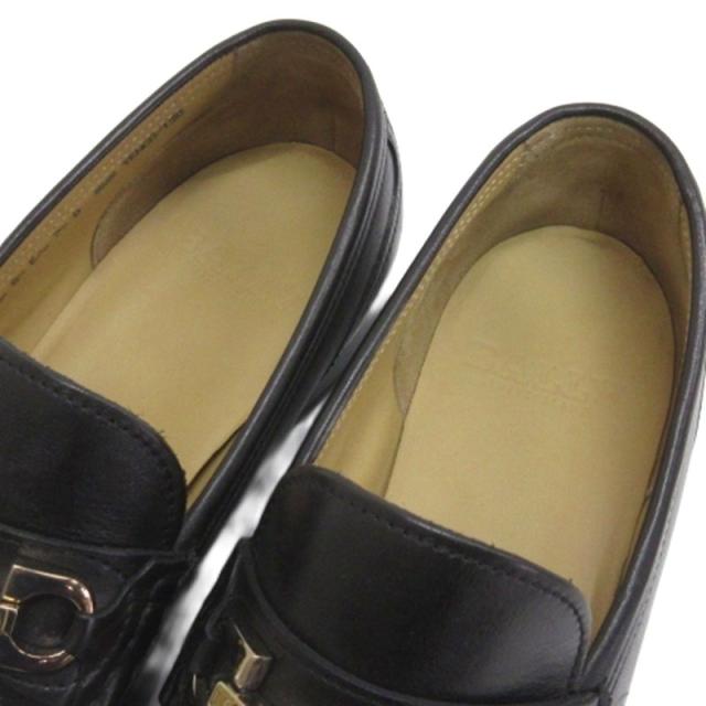 【中古】バリー BALLY ビット ローファー シューズ ブラック 6.5E 26.5cm メンズ