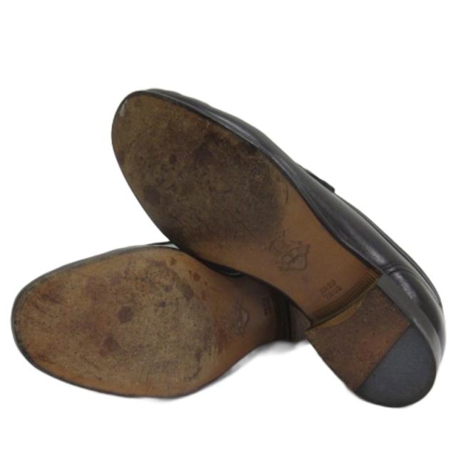 【中古】バリー BALLY ビット ローファー シューズ ブラック 6.5E 26.5cm メンズ