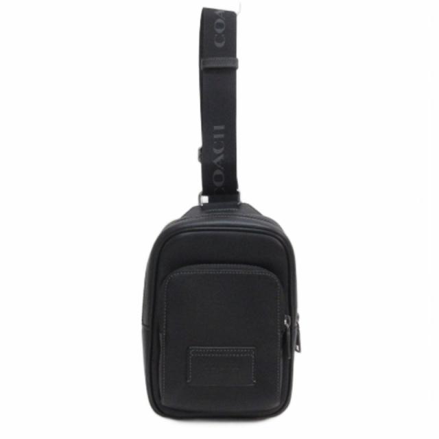 【中古】コーチ COACH レーサー スリング パック ボディバッグ ショルダー CX071 ブラック メンズ