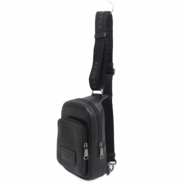【中古】コーチ COACH レーサー スリング パック ボディバッグ ショルダー CX071 ブラック メンズ