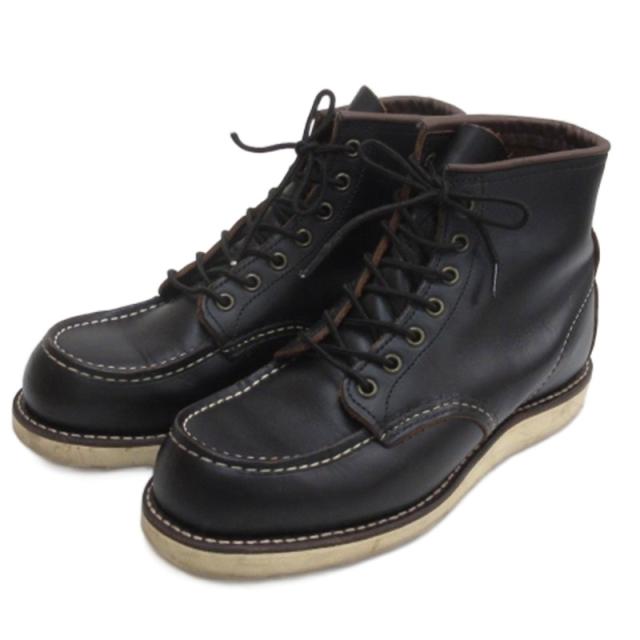 【中古】レッドウィング REDWING クラシックモック ブーツ 8849 USA製 ブラック 7D ■GY12 メンズ