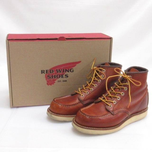 【中古】レッドウィング REDWING アイリッシュセッター モックトゥ ブーツ USA製 875 ブラウン 6E ■GY12 メンズ レディース_8