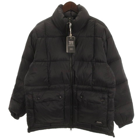 【中古】タイオン TAION マウンテン パッカブル ボリュームダウン ジャケット ブラック M 260219E ■GY12 メンズ