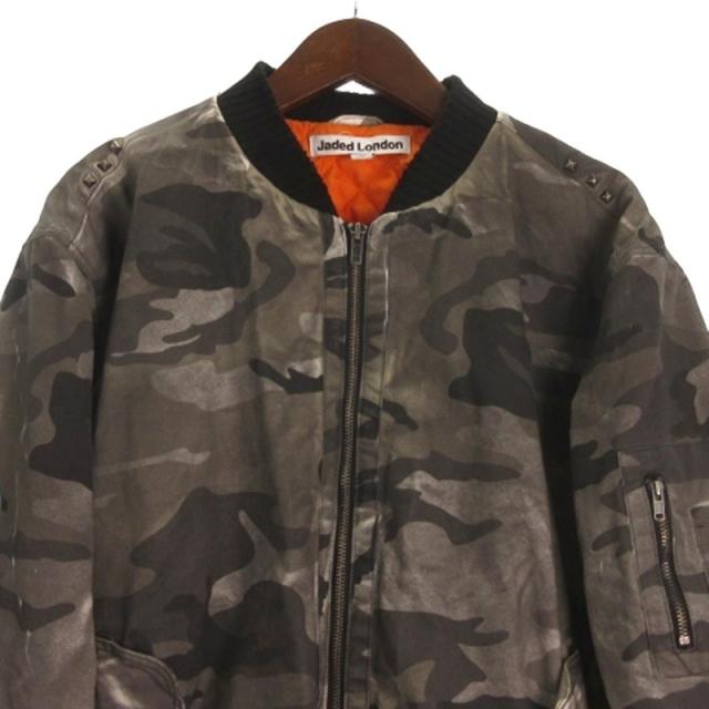 中古】Jaded London カモフラ ボンバー ジャケット スタッズ USED加工