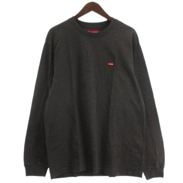 【中古】シュプリーム SUPREME 24FW Small Box Logo L/S Tee スモールボックスロゴ Tシャツ 長袖 グレー M ☆AA★ メンズ