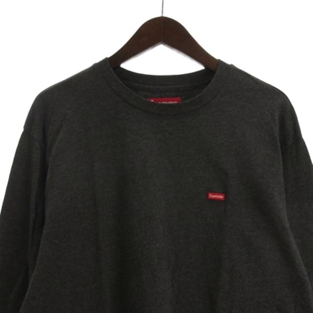 【中古】シュプリーム SUPREME 24FW Small Box Logo L/S Tee スモールボックスロゴ Tシャツ 長袖 グレー M ☆AA★ メンズ_1