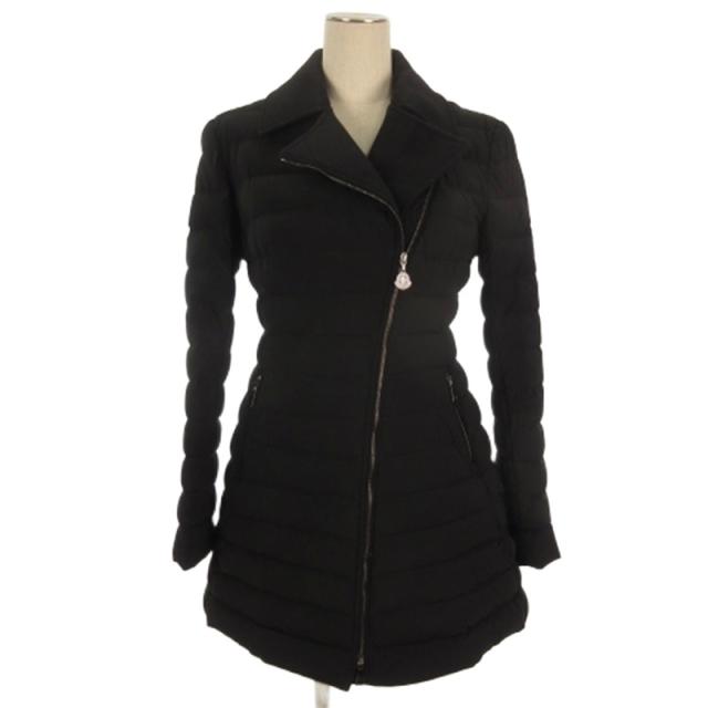 【中古】モンクレール MONCLER NOUES ダウン コート ブラック 0 レディース